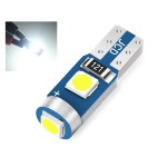 Led bec 3 smd 3030 soclu T5 pentru bord, de culoare alb